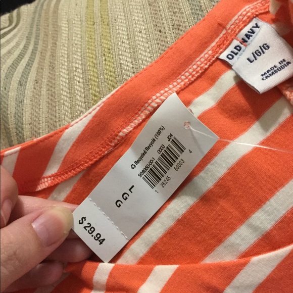 Pink stripe old navy dress with tags - Picture 4 of 4